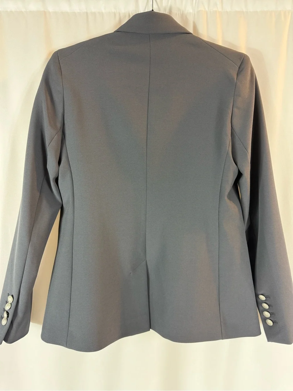 Express Women's Double-Breasted Blazer in Gray with Decorative Buttons size: S - Picture 10 of 14